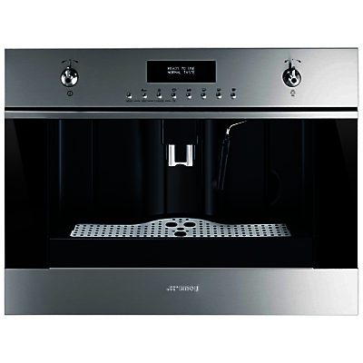 Smeg CMS645X Classic Built-In Coffee Machine, Stainless Steel